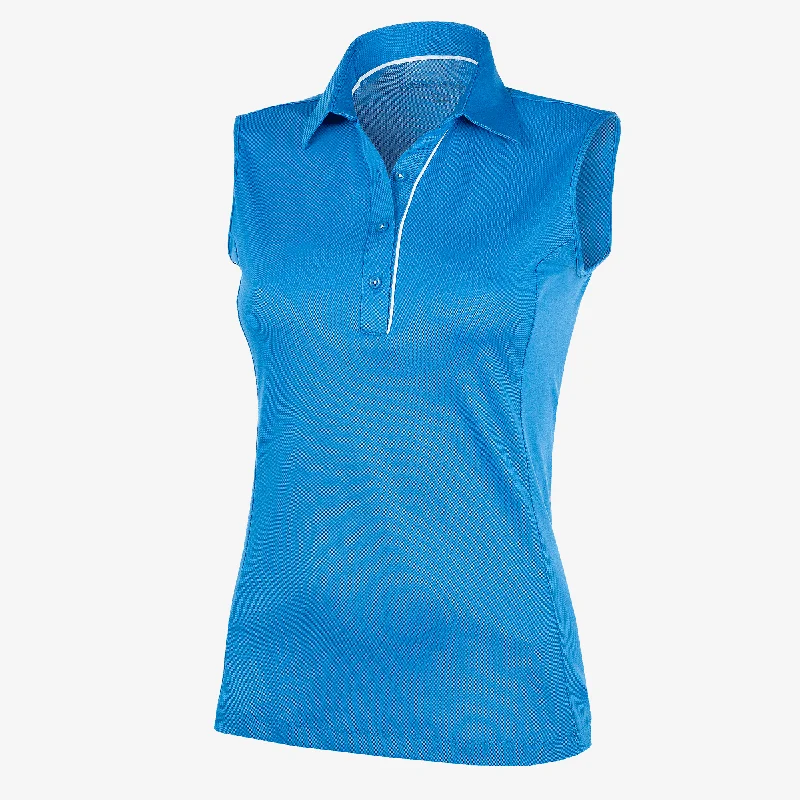 Meg - Breathable short sleeve golf shirt-- Ribbed T-Shirt High Neck Heavyweight