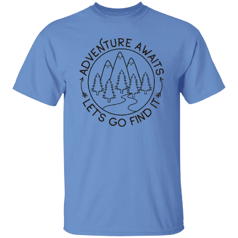 Unisex T-Shirt | Adventures Await-- Cashmere Blend Cotton Blend Poly Blend