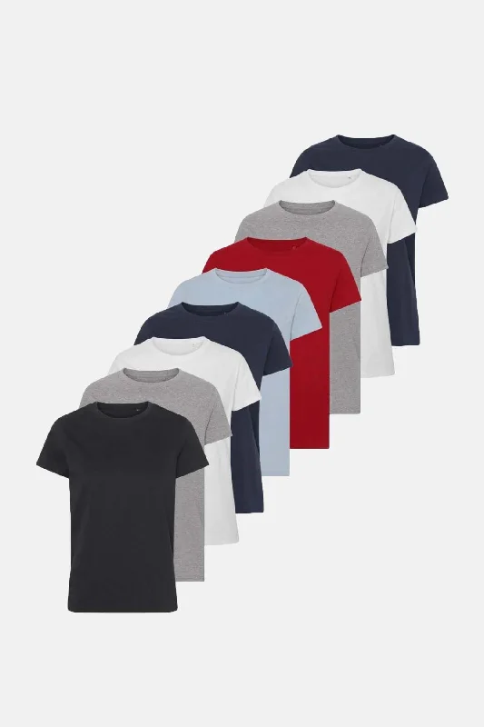 Basic T-shirts - Pakketilbud - Dame 9 stk. (OISTER+)-- Mesh Blend Leather Blend Suede Blend Basic T-shirts - Pakketilbud - Dame 9 stk. (OISTER+)-- Mesh Blend Leather Blend Suede Blend