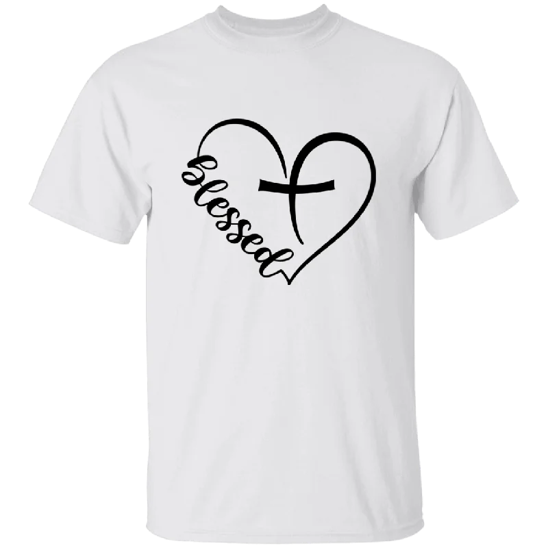 Unisex T-Shirt | Blessed-- Welt Pockets Slit Pockets Flap Pockets
