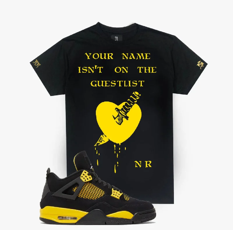 November reine (black / yellow guestlist t-shirt)-- Fleece Fabric Down Fabric Feather Fabric November reine (black / yellow guestlist t-shirt)-- Fleece Fabric Down Fabric Feather Fabric