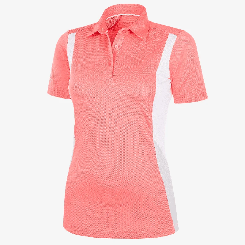 Melanie - Breathable short sleeve golf shirt-- Iron Safe Non-Iron Wrinkle Free