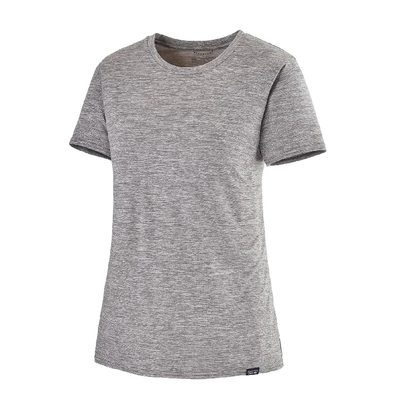 Women's Cap Cool Daily Shirt - Feather Grey-- Houndstooth Herringbone Solid
