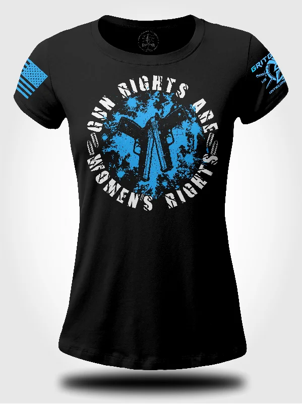 Gun Rights Are Women's Rights T-shirt-- Nylon Fabric Polyester Fabric Spandex Fabric