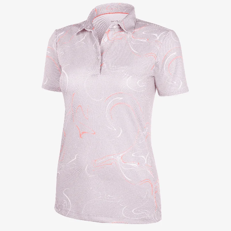 Malena - Breathable short sleeve golf shirt-- Fleece Fabric Down Fabric Feather Fabric Malena - Breathable short sleeve golf shirt-- Fleece Fabric Down Fabric Feather Fabric