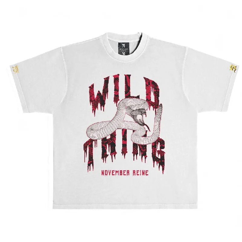 November reine (Neutral/red “wild thing t-shirt)-- Terry Blend Velvet Blend Canvas Blend November reine (Neutral/red “wild thing t-shirt)-- Terry Blend Velvet Blend Canvas Blend