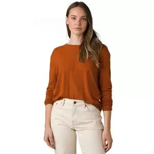 PrAna Cozy Up Long-Sleeve T-Shirt-- Boxy Fit Fitted Loose