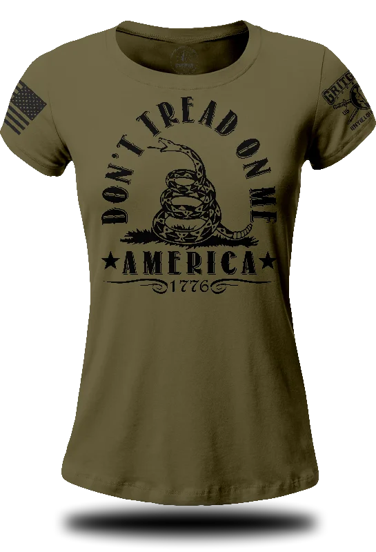 DTOM America 1776 Ladies T-shirt-- Real Fur Shearling Chenille