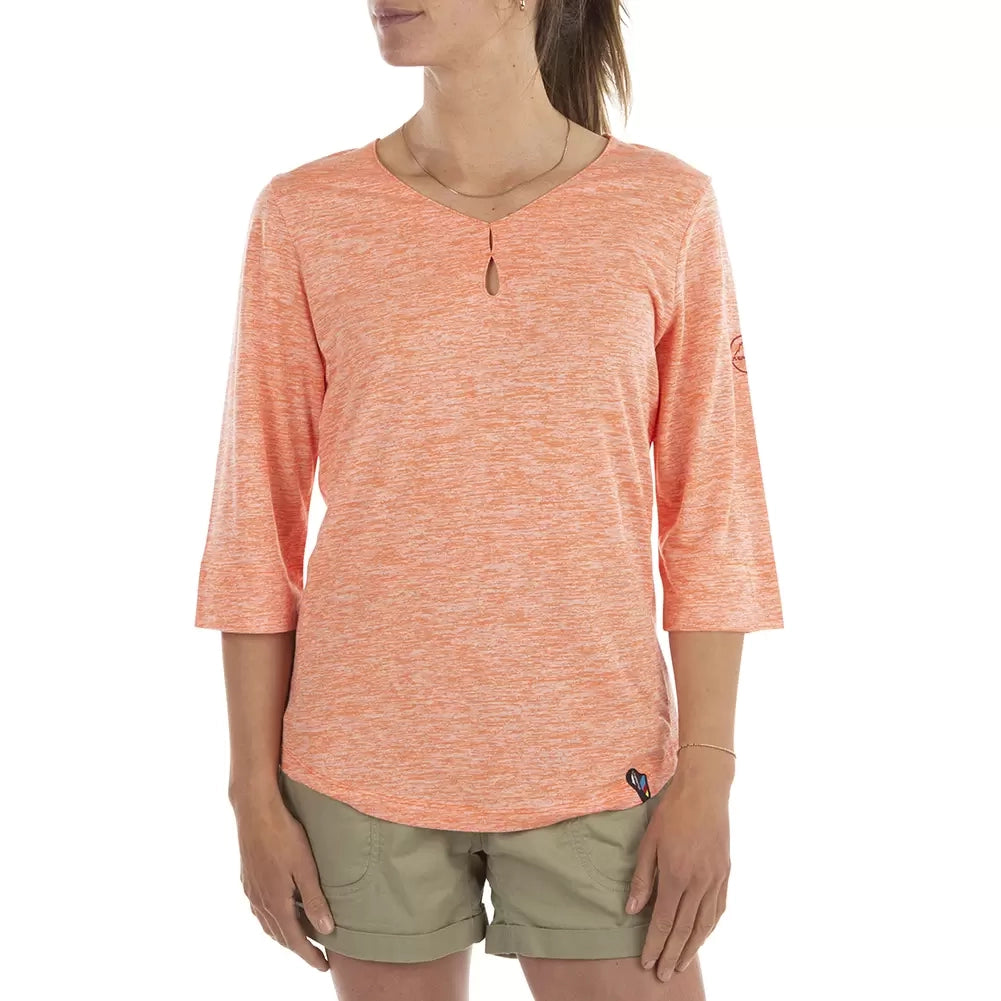 La Sportiva Wildflower T-Shirt-- Collared Crew Neck Turtle Neck