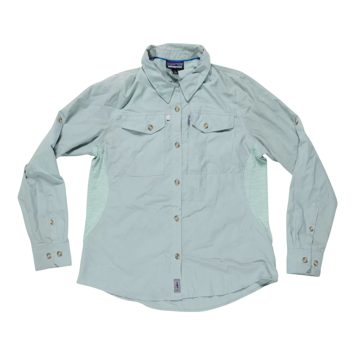 Patagonia Long Sleeve Sol Patrol Shirt - Women's-- Mesh Canvas Denim