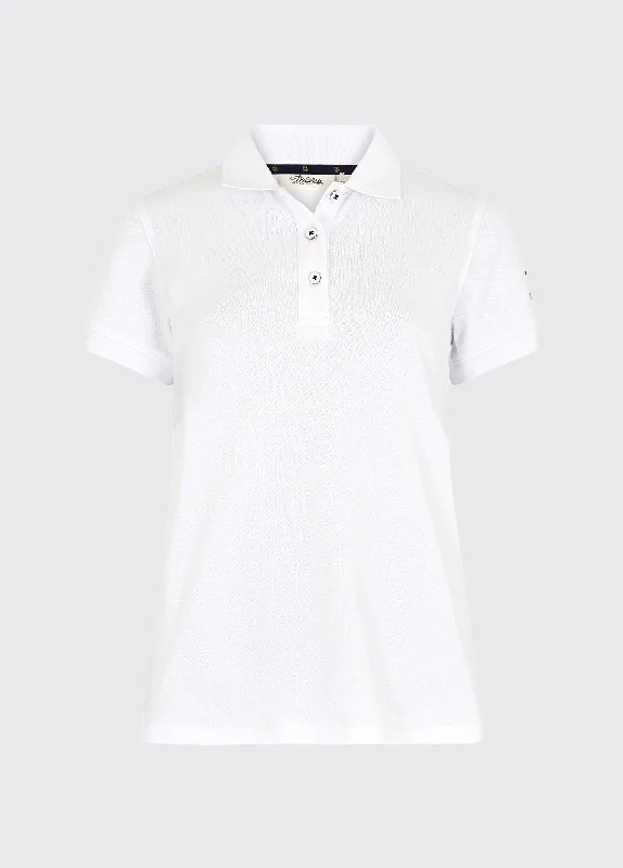 Drury polo-shirt - White-- Chenille Brocade Lace
