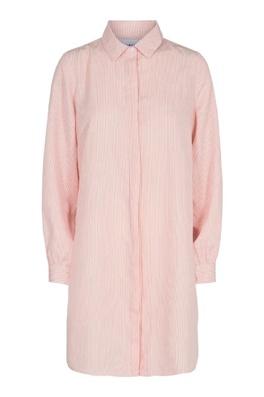 Ulrikke Shirt - Rose Hvid Stribet-- Cozy Warm Stylish