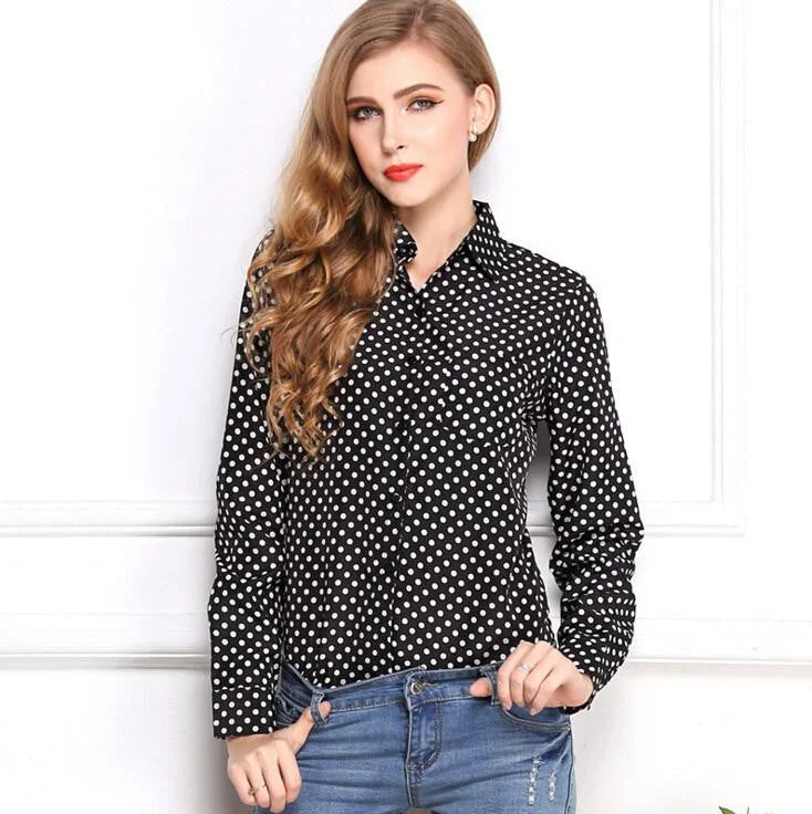 black Polka dot