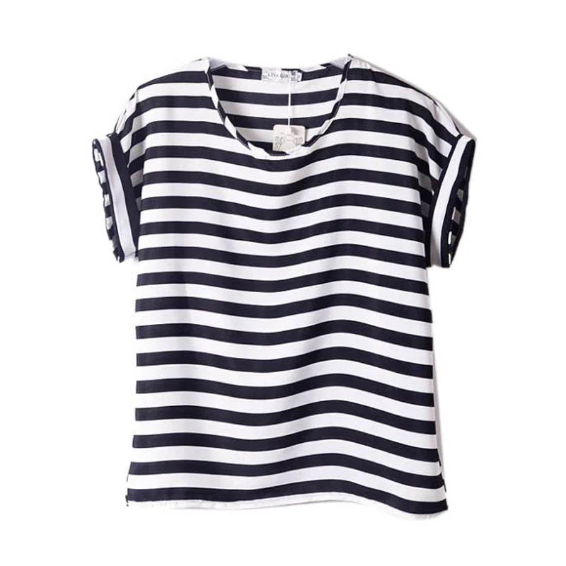 Loose Chiffon T-Shirt Women Tops Girl Chiffon Loose Tee Multicolor T-Shirts-- Houndstooth Herringbone Solid Loose Chiffon T-Shirt Women Tops Girl Chiffon Loose Tee Multicolor T-Shirts-- Houndstooth Herringbone Solid