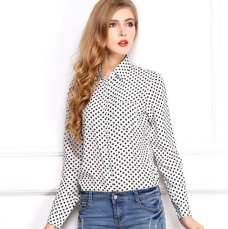 white Polka dot