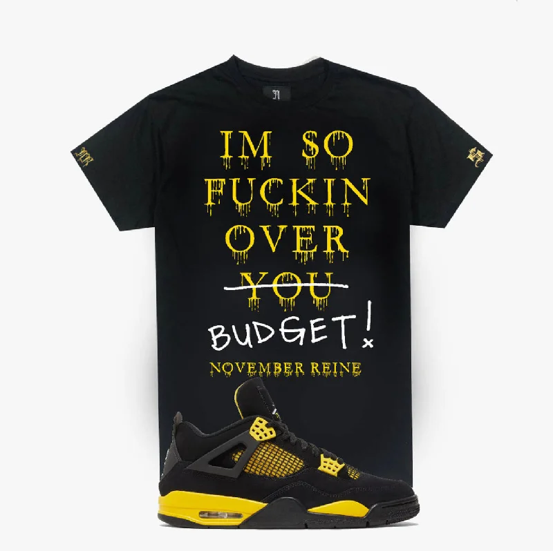 November Reine (Black / Yellow "Budget" T-Shirt)-- Satin Fabric Silk Fabric Chiffon Fabric November Reine (Black / Yellow "Budget" T-Shirt)-- Satin Fabric Silk Fabric Chiffon Fabric
