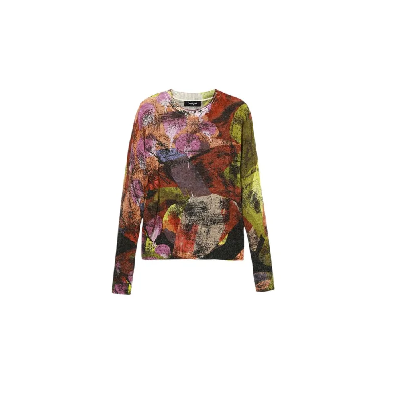 Desigual  Acrylic Tops & Women's T-Shirt-- Welt Pockets Slit Pockets Flap Pockets