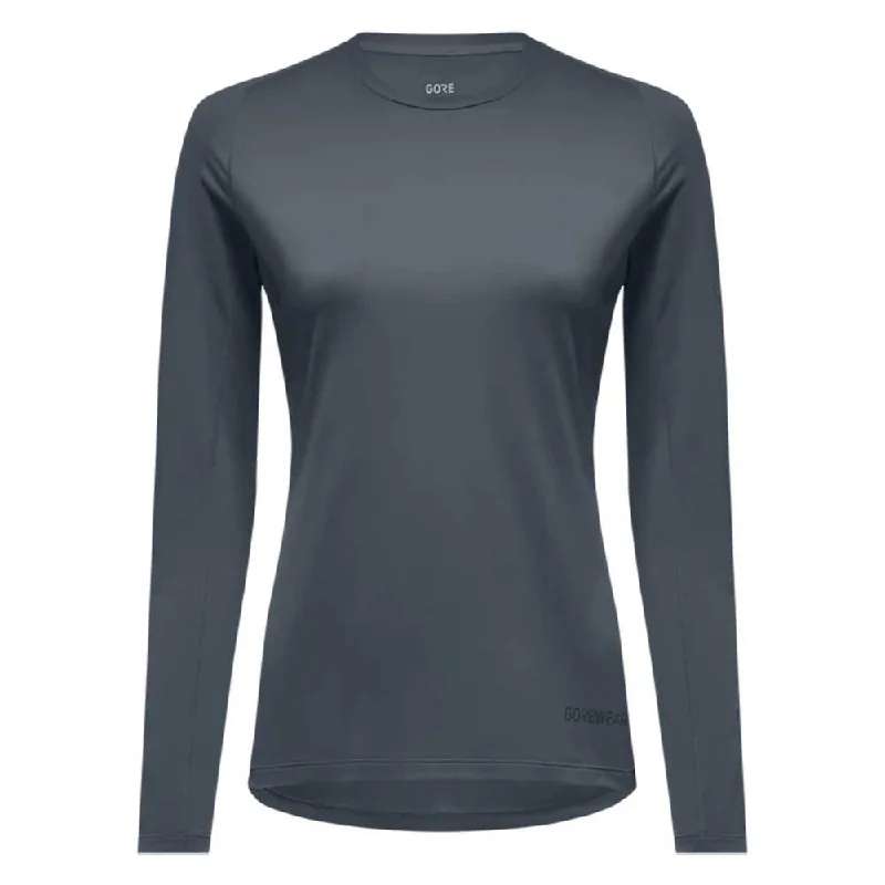 Women's Everyday Long Sleeve Shirt - Lab Graphite-- Hooded Caped Shawl Collar