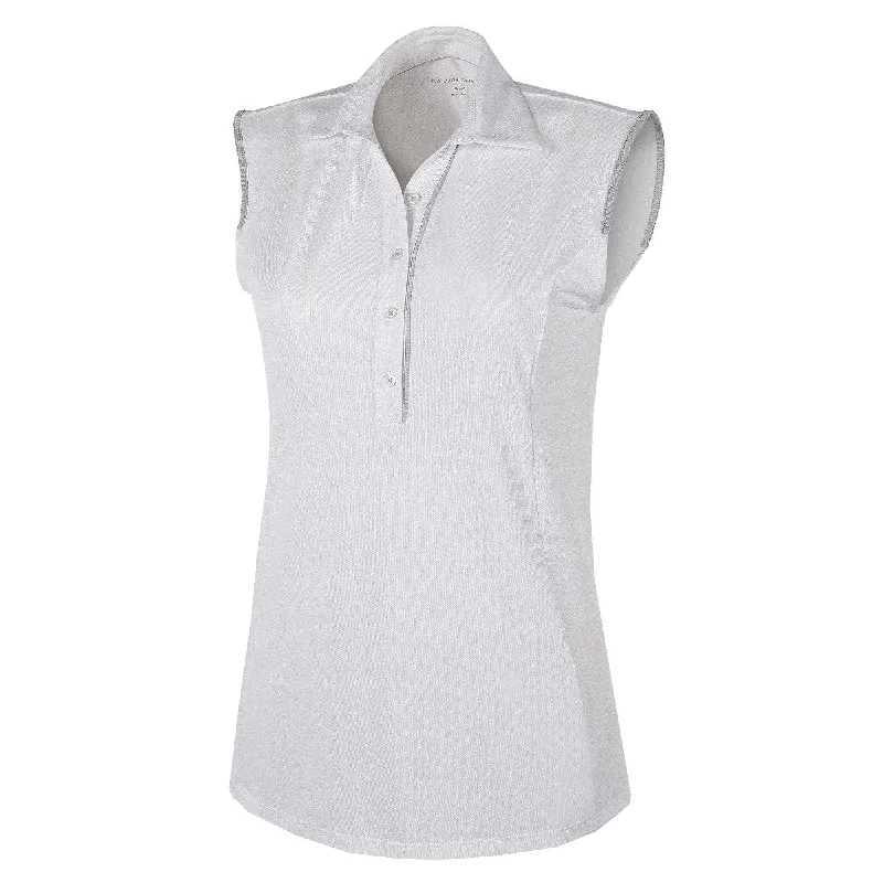 Mila - Breathable sleeveless golf shirt-- Collared Crew Neck Turtle Neck