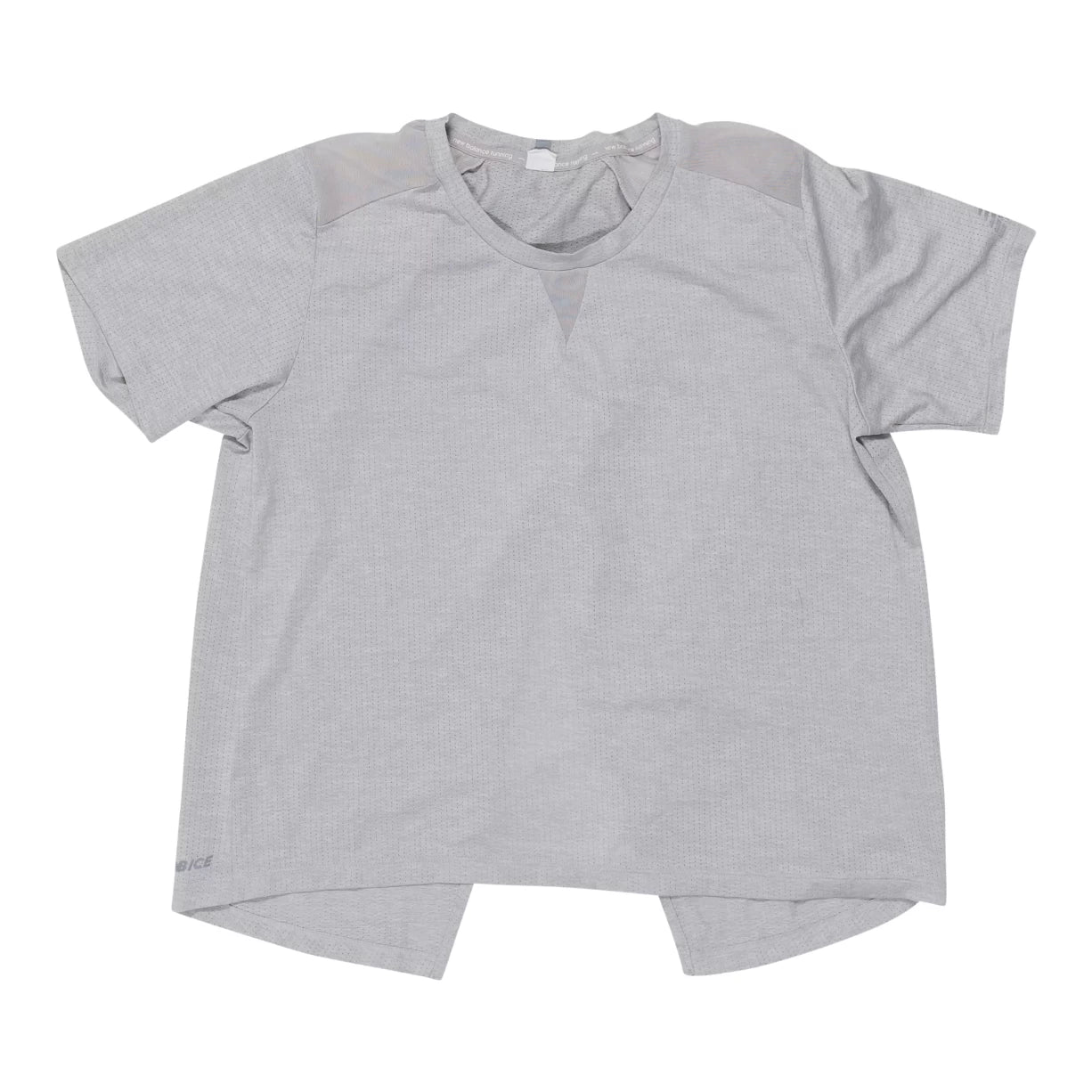 New Balance Short Sleeve Athletic Shirt-- Beaded Sequined Faux Fur
