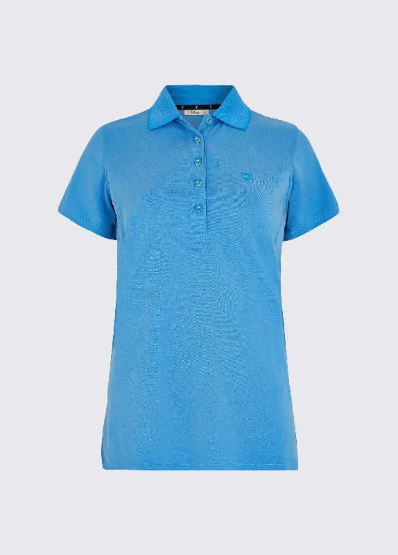 Ballyroe polo shirt - Greek Blue-- Hooded Caped Shawl Collar