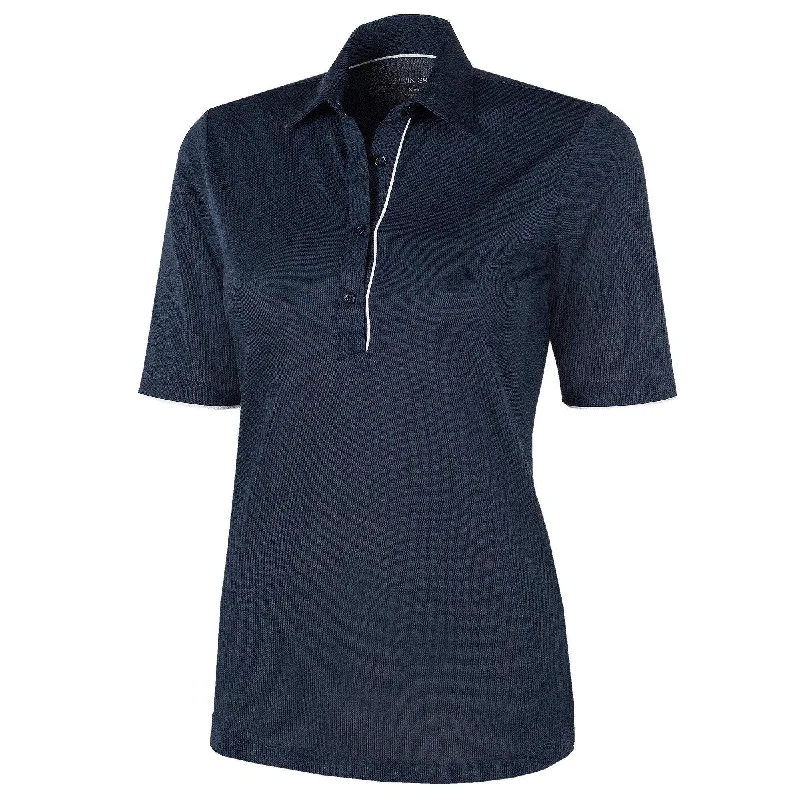 Marissa - Breathable short sleeve golf shirt-- Satin Blend Silk Blend Wool Blend