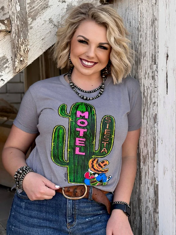 Ladies Texas True Threads Siesta Motel Cactus Scene T-Shirt - FINAL SALE-- Striped Floral Plaid Ladies Texas True Threads Siesta Motel Cactus Scene T-Shirt - FINAL SALE-- Striped Floral Plaid