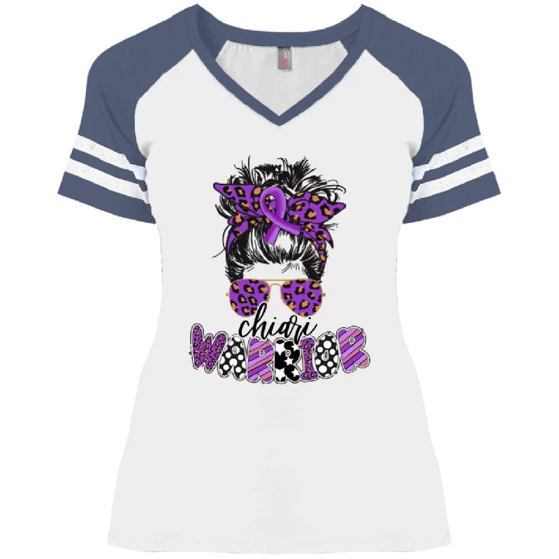 White/Heather Navy
