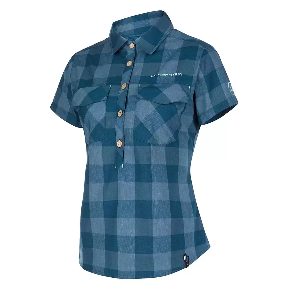 La Sportiva Nomad Short Sleeve Shirt-- Embroidered Appliqued Beaded