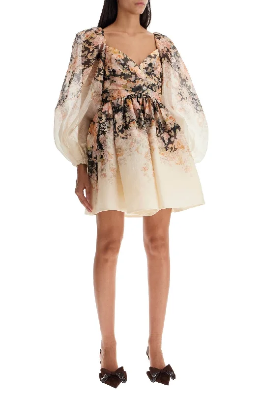 Zimmermann Women's Floral Mini Dress Illustr Tunics Travel practical