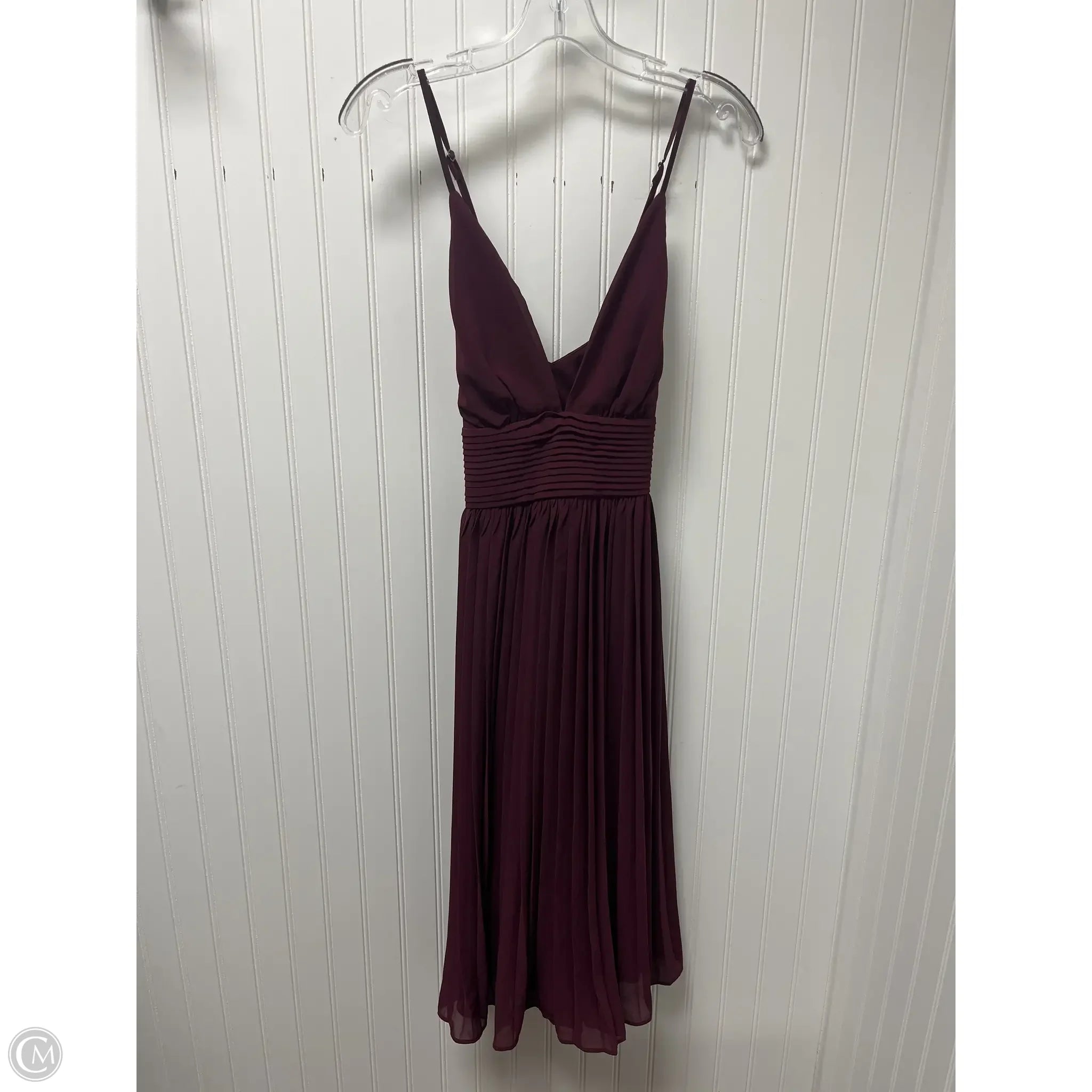 Dress Party Midi By Lulus In Purple, Size: S Tunics Modern contemporary