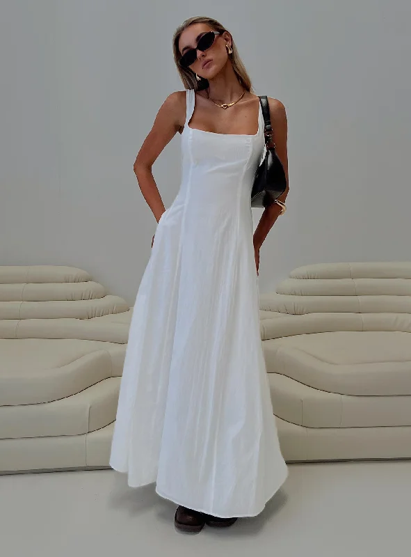 You Can Maxi Dress White Tunics Timeless classic