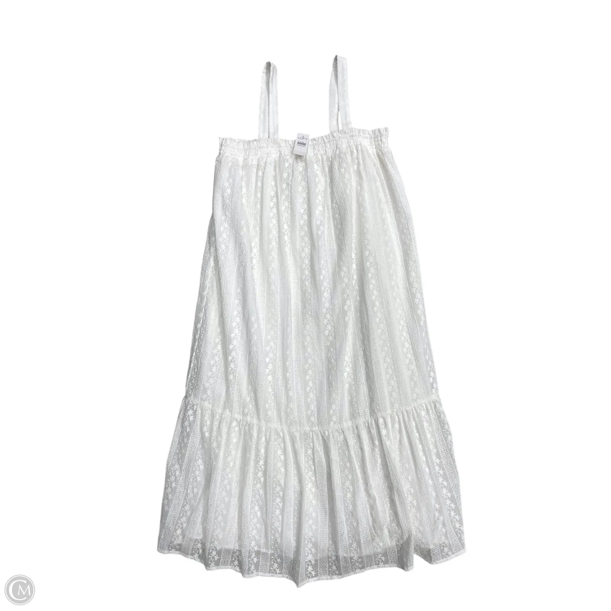 Dress Casual Maxi By Loft In White, Size: L Tunics Stylish modern