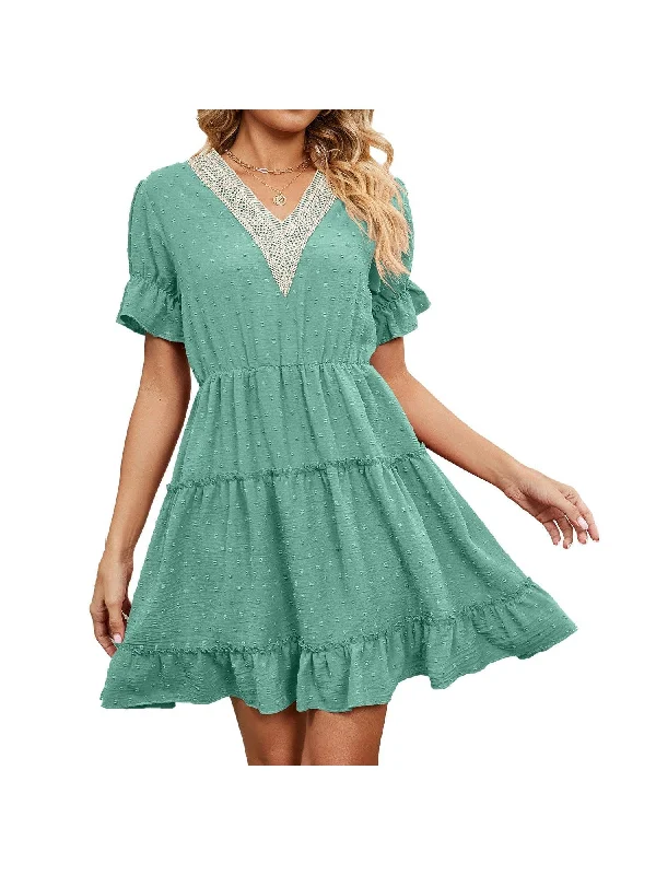 Versatile Mini Dress Modern Satin Mini Dress