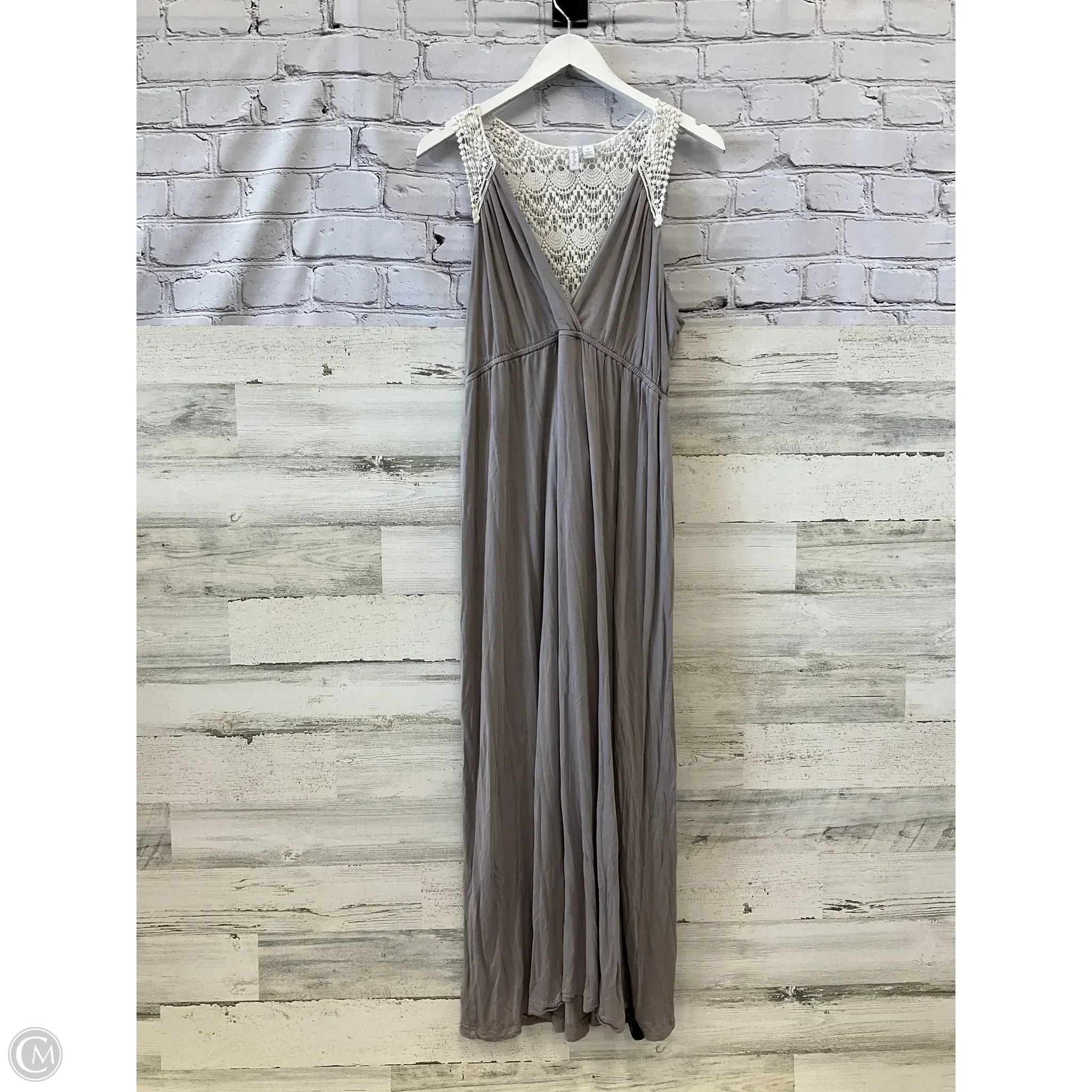Dress Casual Maxi By Relativity In Taupe, Size: Xl Tunics Trousers formal