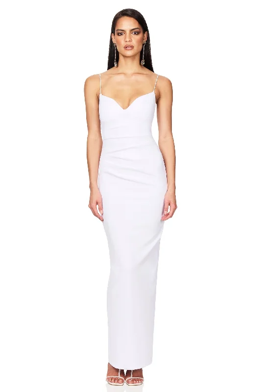 Nookie Affinity Maxi Dress - White Tunics Formal black
