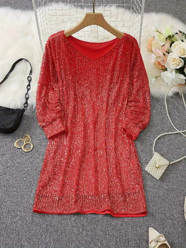 Casual Mini Dress Cozy Jersey Mini Dress