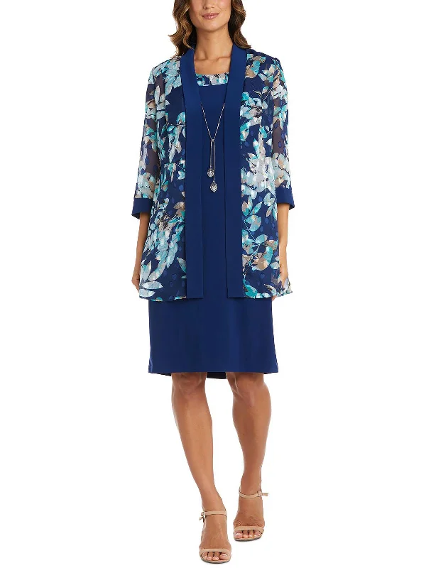 Womens 2PC Printed Midi Dress Tunics Favorite customer