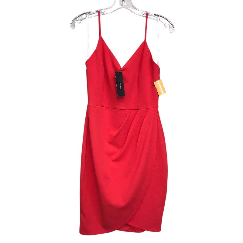 Dress Party Short By Lulus In Orange, Size:M Tunics Office stylish