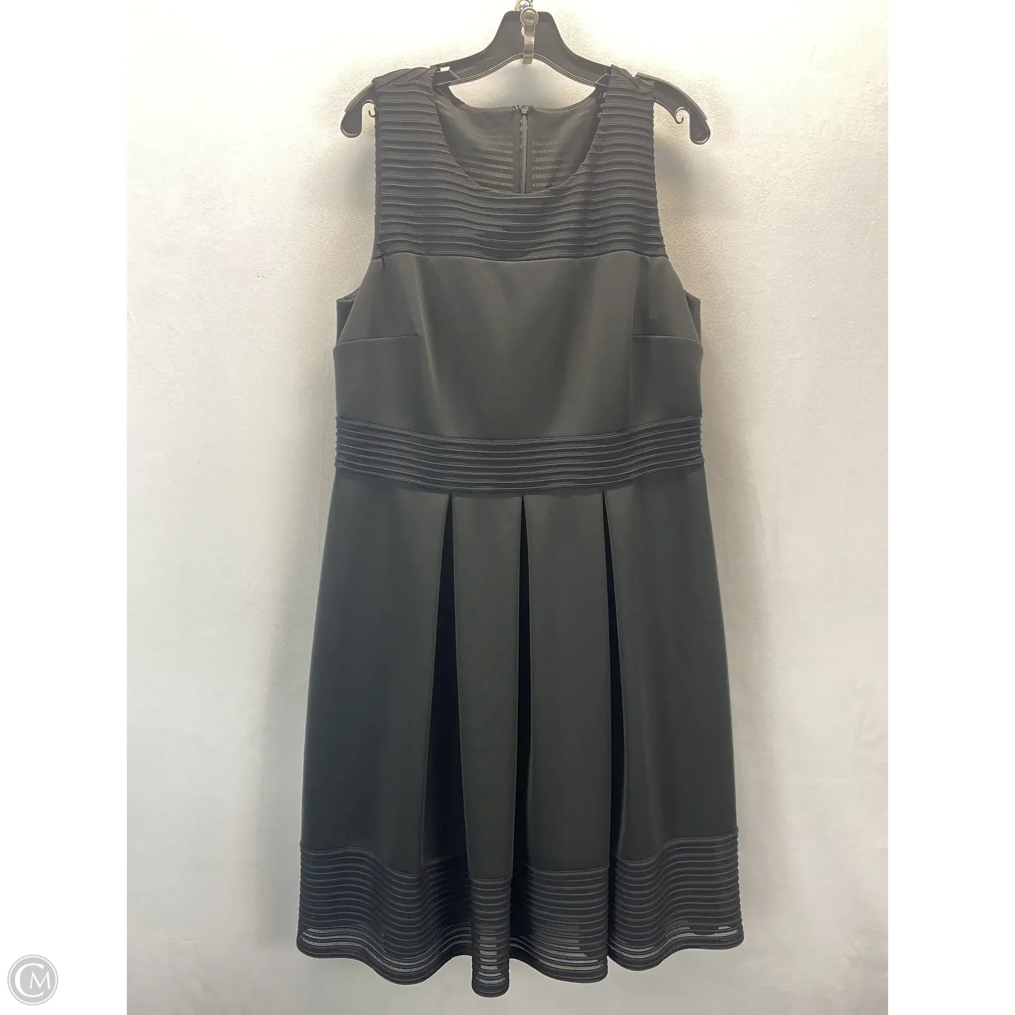 Dress Work By Lane Bryant In Black, Size: 16 Crew Neckline Sporty