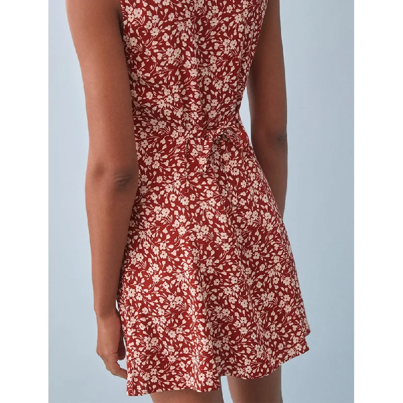 Bonnyshow Summer Clothes For Women Elegant Vintage Floral Dress V Neck Sleeveless Button Back Waist Tie Mini Dress Vacation Beach Dress Cozy Long Sleeve Mini Dress Bonnyshow Summer Clothes For Women Elegant Vintage Floral Dress V Neck Sleeveless Button Back Waist Tie Mini Dress Vacation Beach Dress Cozy Long Sleeve Mini Dress