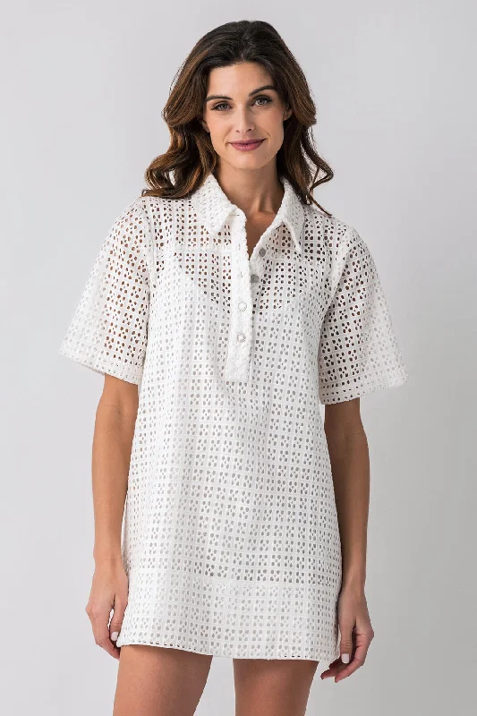 Free People Remino Eyelet Mini Dress Tunics Leisure comfortable