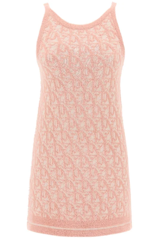 Palm Angels Women's Monogram Knitted Mini Dress Tunics Sale discount