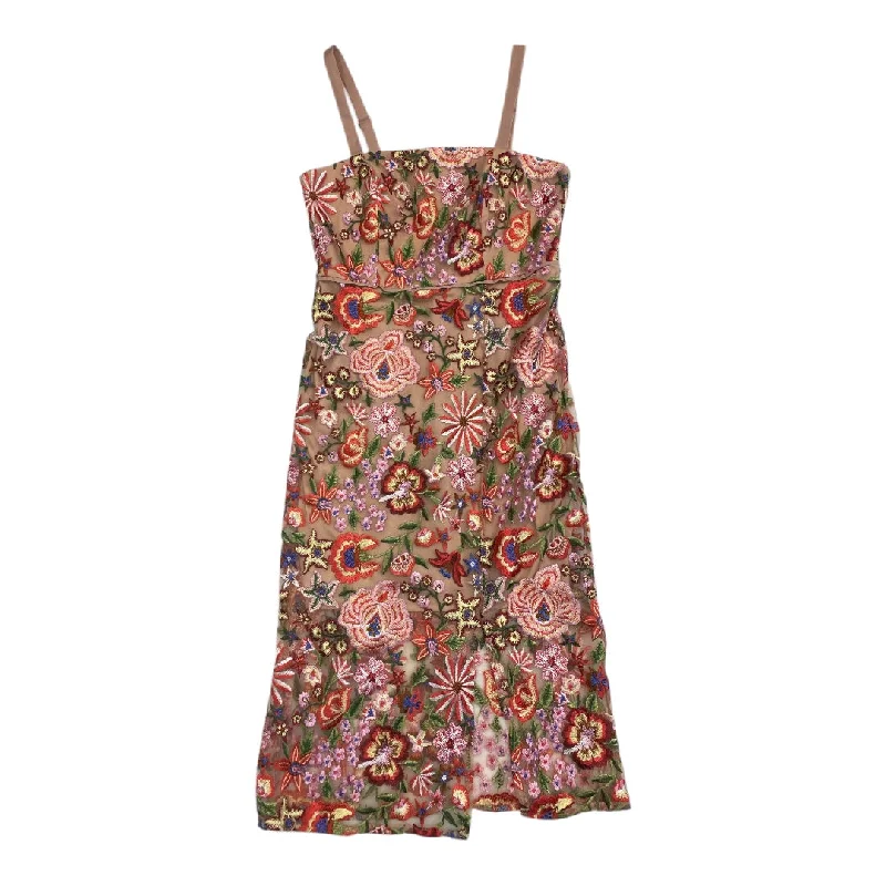 Dress Party Midi By Sam Edelman In Multi, Size:10 Tunics Modern contemporary