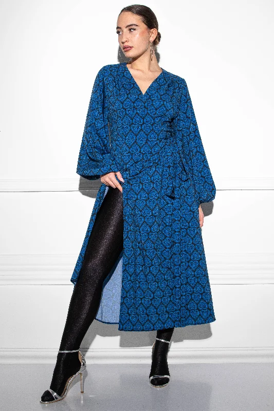 Borno Kalotaszeg Blue dress Tunics Party sparkling