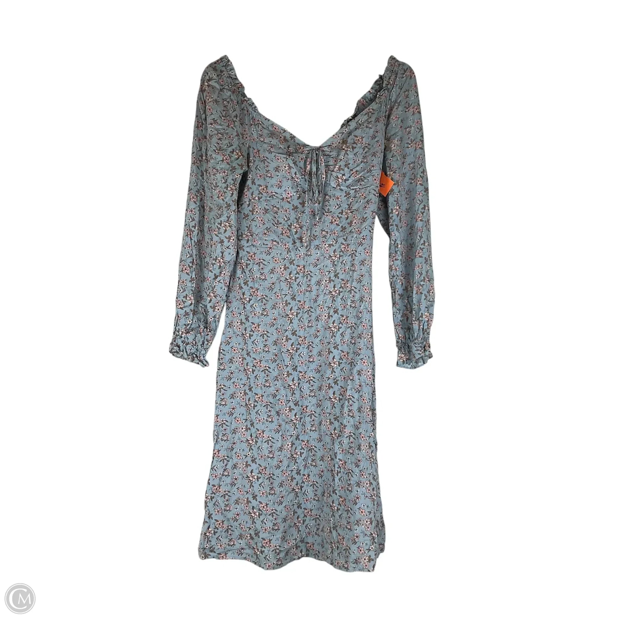 Dress Casual Midi By As U Wish In Blue, Size: M Tunics Business professional