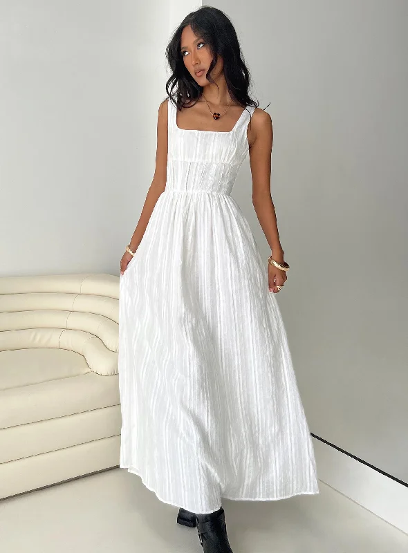 Lorinda Maxi Dress White Tunics Sale discount