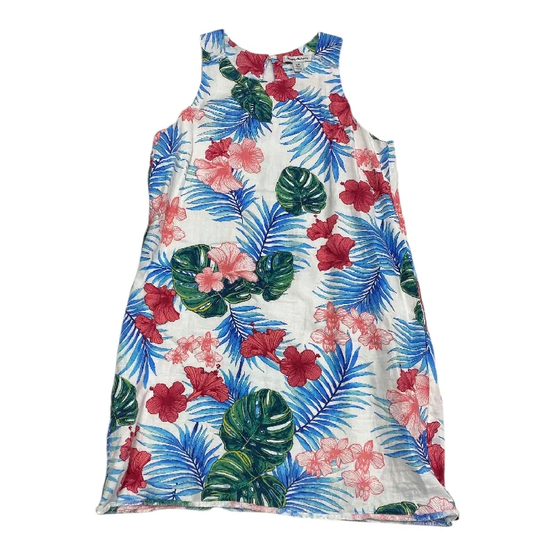 Dress Casual Short By Tommy Bahama In Floral Print, Size:L Tunics Evening elegant