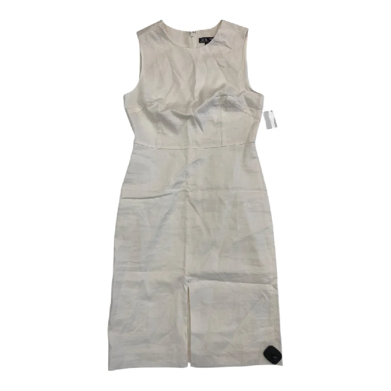 Dress Party Midi By J. Crew In Ivory, Size:10 Tunics Cozy soft