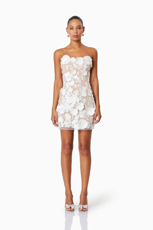 Arabella Strapless Mini Dress - White Tunics Top rated